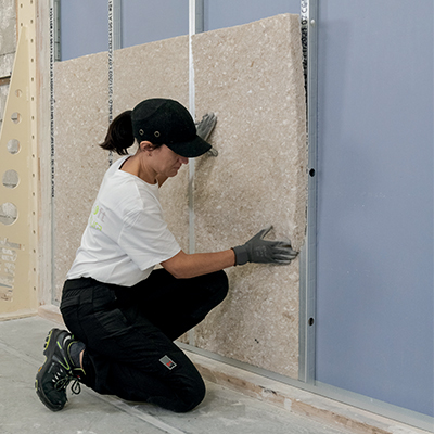 Insertion entre rampants